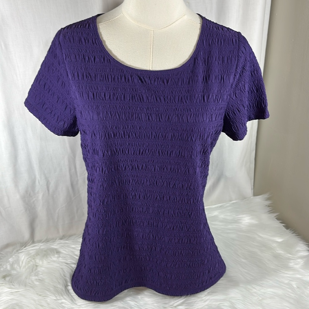 Medieval Purple Knit Top By East 5th Size Medium NWT.